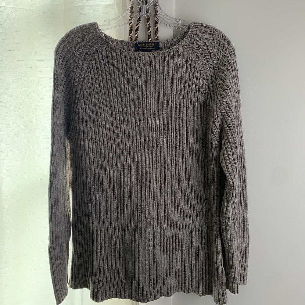 Brooks and Brothers gray sweater
